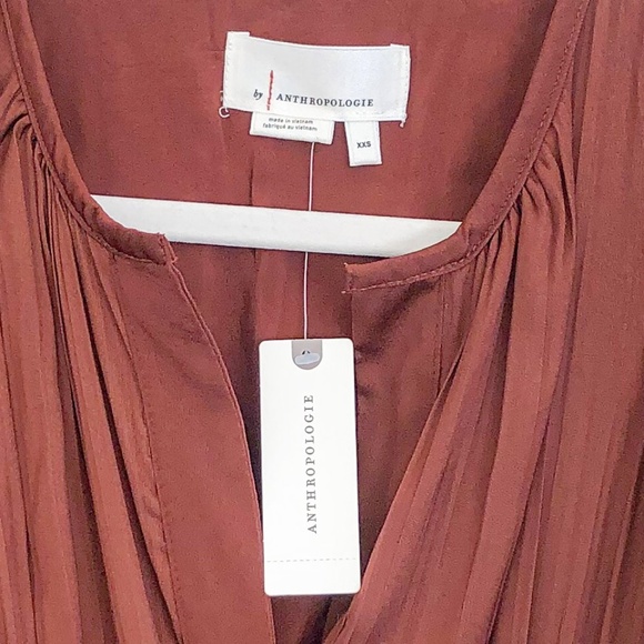 Anthropologie Somerset Dress Brown XXS NWT - Picture 7 of 11